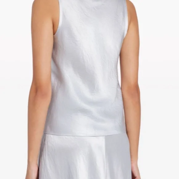 Vince Scoop-neck Satin Vest Top - Size XXS‎ - NEW With Tags. - Picture 13 of 14